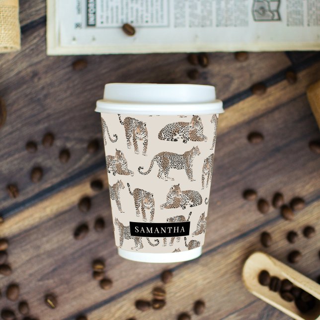 Jungle Leopard Wild Animal Pattern   Paper Cups (Creator Uploaded)