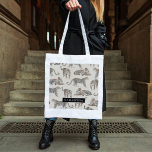 Jungle Leopard Wild Animal Pattern   Tote Bag