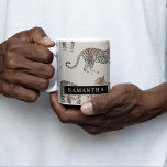 Jungle Leopard Wild Animal Pattern   Two-Tone Coffee Mug<br><div class="desc">Jungle Leopard Wild Animal Pattern</div>