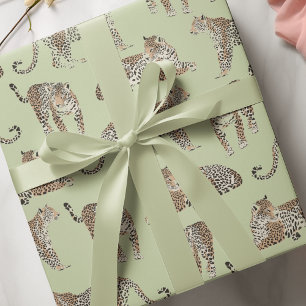 "Jungle Leopard Wrapping Paper   Wild Animal Print