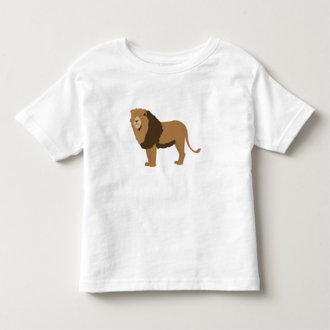 Jungle Lion Animal Illustration  Toddler T-Shirt (Front)