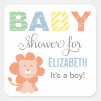 Jungle Lion Baby Boy Shower
