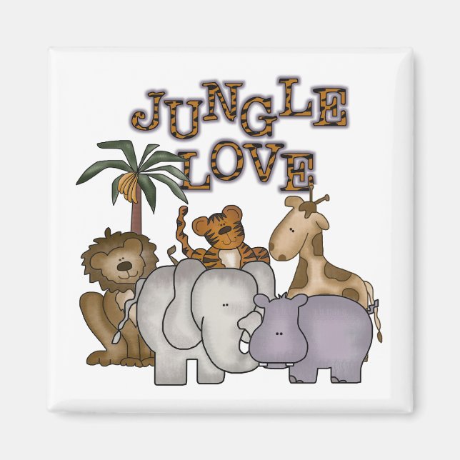 Jungle Love Tshirts and Gifts Magnet (Front)