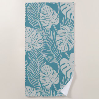 Jungle luxe - tropical pattern beach towel