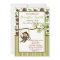 Jungle Monkey Baby Shower Invitation