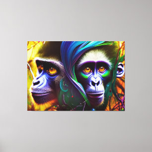 Jungle Monkey Canvas Print