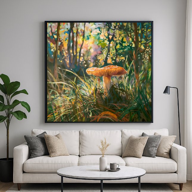Jungle Mushroom - Painterly Style Nature Art Poster (Creator Uploaded)