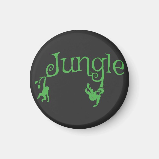Jungle | Nature Graphic | Wildlife Lover Magnet (Front)