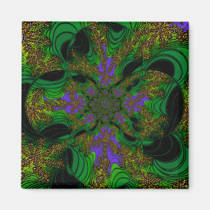 "Jungle Orchids" ~ Abstract Art Print Magnet