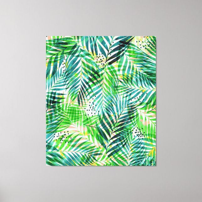 Jungle Palm Canvas Print (Front)