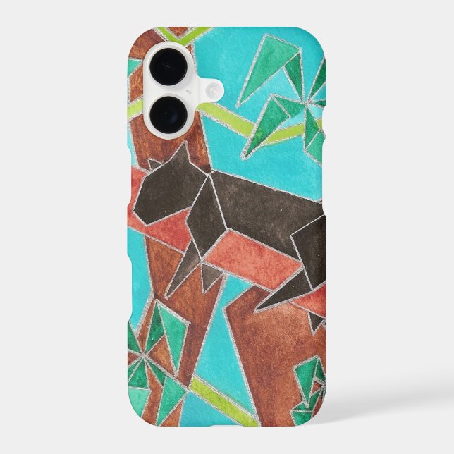 Jungle Panther Original Abstract Art (Back)