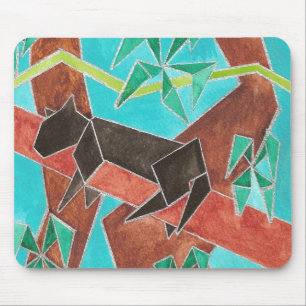 Jungle Panther Original Abstract Art Mouse Pad