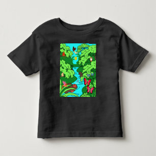 Jungle Paradise with Wildlife Toddler T-Shirt