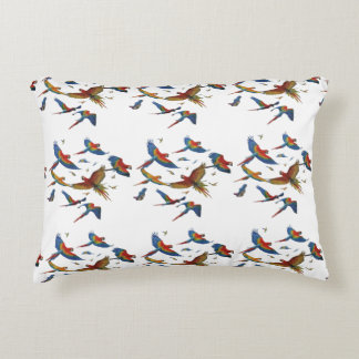 Jungle Parrot Harmony Throw Pillows