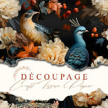 Jungle Parrots Vintage Elegant Victorian Boho Tissue Paper<br><div class="desc">Indulge in the art of crafting, decoupage, and romantic gift wrapping with this Elegant Vintage Victorian Boho Parrots Tissue Paper. This boho-chic paper boasts a touch of Victorian vintage crafting charm, perfect for jungle inspired gifts at a bohemian wedding or for breathing new life into old furniture. For upcycling, this...</div>