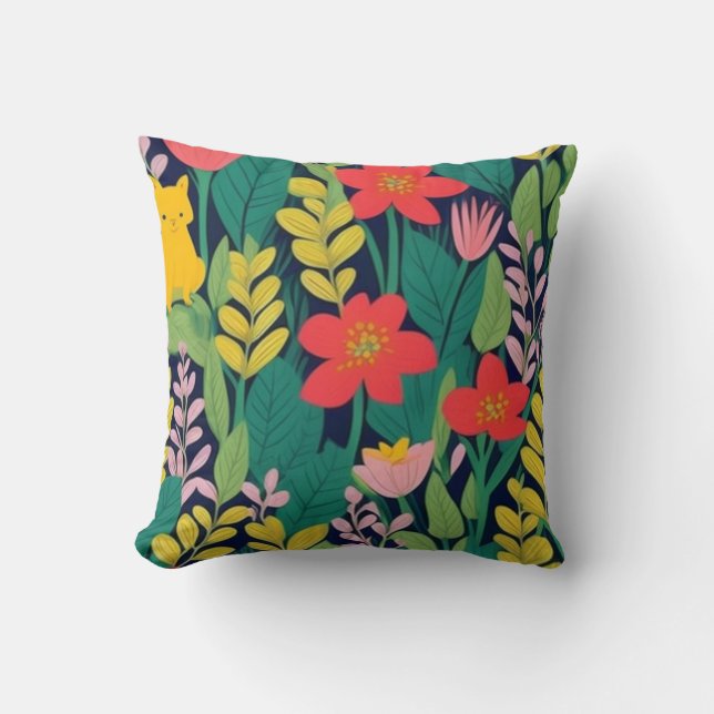 Jungle pattern cushion (Front)