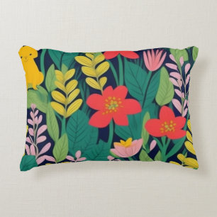Jungle pattern decorative cushion