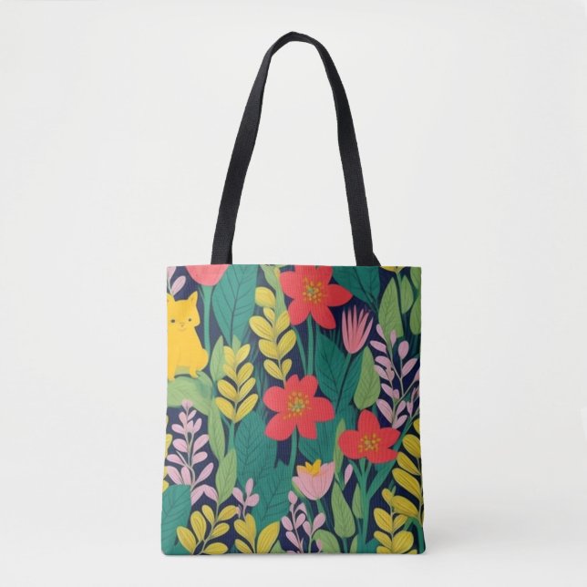 Jungle pattern tote bag (Front)