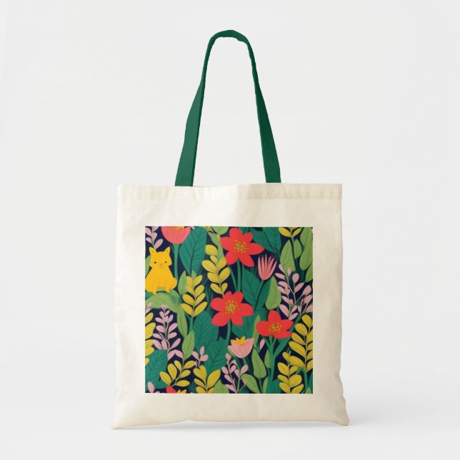 Jungle pattern tote bag (Front)