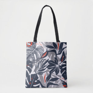 Jungle Plants: Floral Organic Seamless Tote Bag