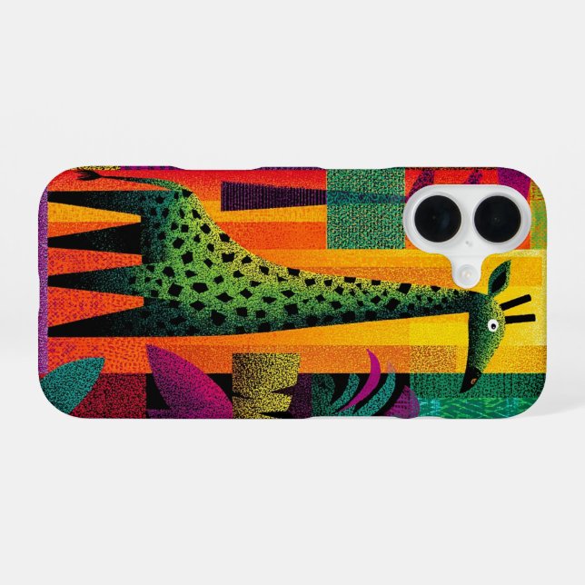 Jungle Pop Giraffe Phone Case (Back Horizontal)