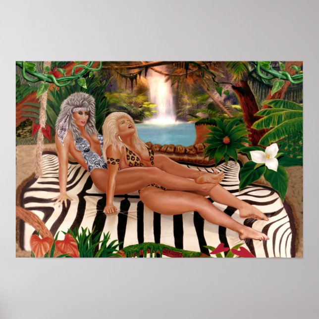 JUNGLE QUEENS CATFIGHT POSTER (Front)