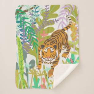 Jungle Roar - Tiger Sherpa Blanket