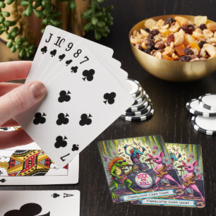 Jungle Rock Band Monogram Go Fish Game Playing Cards