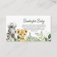 Jungle Safari Animals Baby Shower Books for Baby