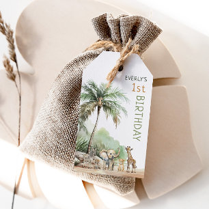 Jungle Safari Animals Birthday Party Favour Tags