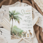 Jungle Safari Animals Couples Baby Shower