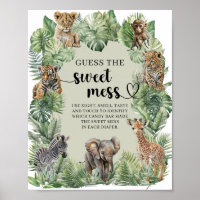 Jungle Safari Animals Guess The Sweet Mess game