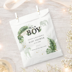 Jungle Safari Animals Nature Theme Boy Baby Shower Favour Bags