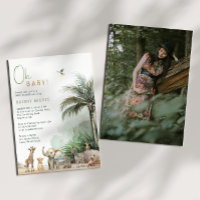 Jungle Safari Animals Oh Baby! Baby Shower Photo