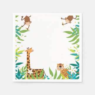 Jungle Safari Animals Party Napkins