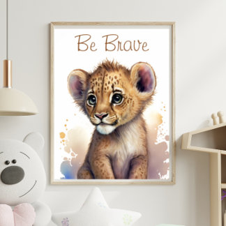 Jungle Safari Baby Lion Animal Print
