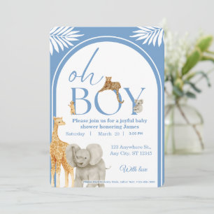 Jungle Safari Baby Shower Invitation