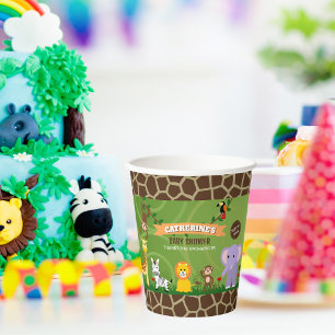 Jungle Safari Baby Shower Paper Cups