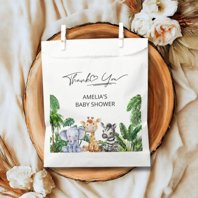 Jungle Safari Baby Thank You Animals, Tropical Favour Bags (Creator Uploaded)