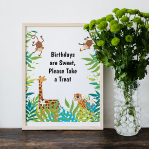Jungle Safari Birthday Party Sign