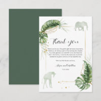 Jungle Safari Elephant Giraffe Baby Shower