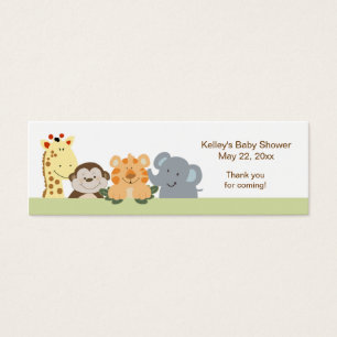 Jungle Safari Green Party Favour Tag
