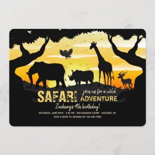 Jungle Safari Invitation