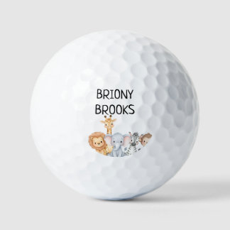 Jungle Safari "It's About To Get Wild" Baby Shower Golf Balls
