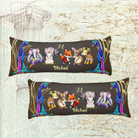 Jungle Safari Peacock Elephant Hare Rhino Monogram