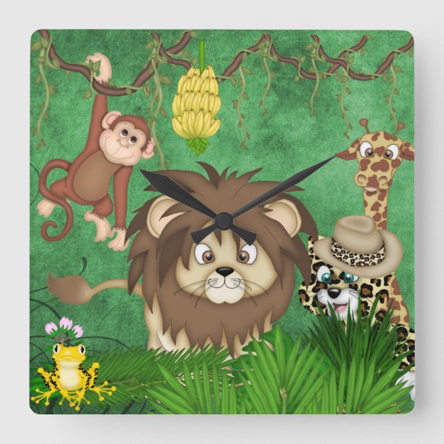 Jungle Safari Wall Clock (Front)