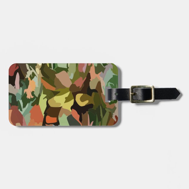 Jungle Scrabble Luggage Tag (Front Horizontal)