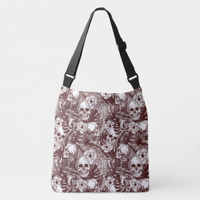 Jungle Skulls Cross-Body Bag (Front)