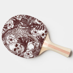 Jungle Skulls Ping Pong Paddle