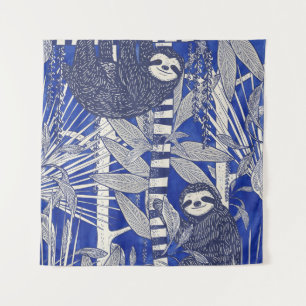 Jungle Sloths Tapestry